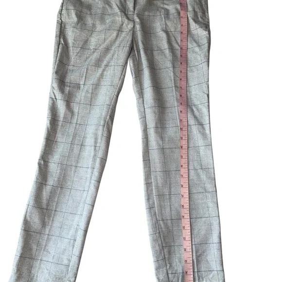 NWT H&M Grey Windowpane Plaid Ankle Pants - Size 12 - Picture 4 of 8